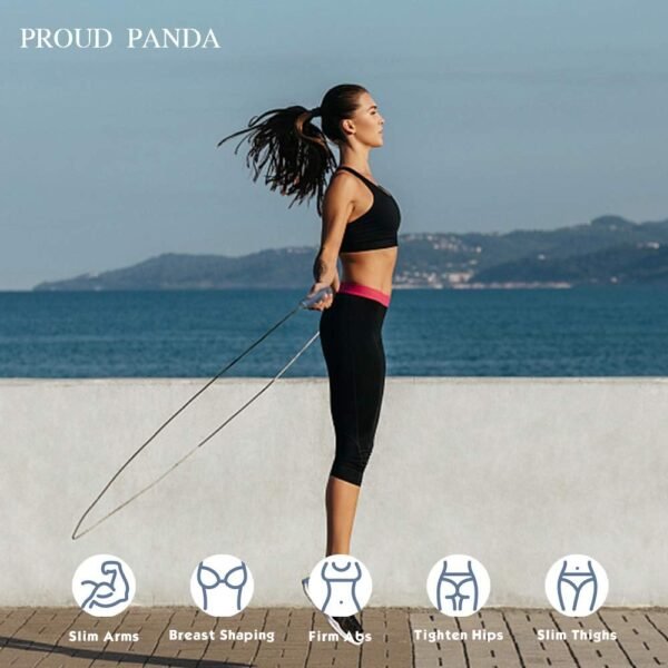Weighted Jump Rope Workout-1LB Professional Skipping Rope with Adjustable Length and Silicone Comfortable Grips,Heavy Jumpropes Adults Fitness Women Men,Cardio Boxing Endurance Training Exercise - Image 5