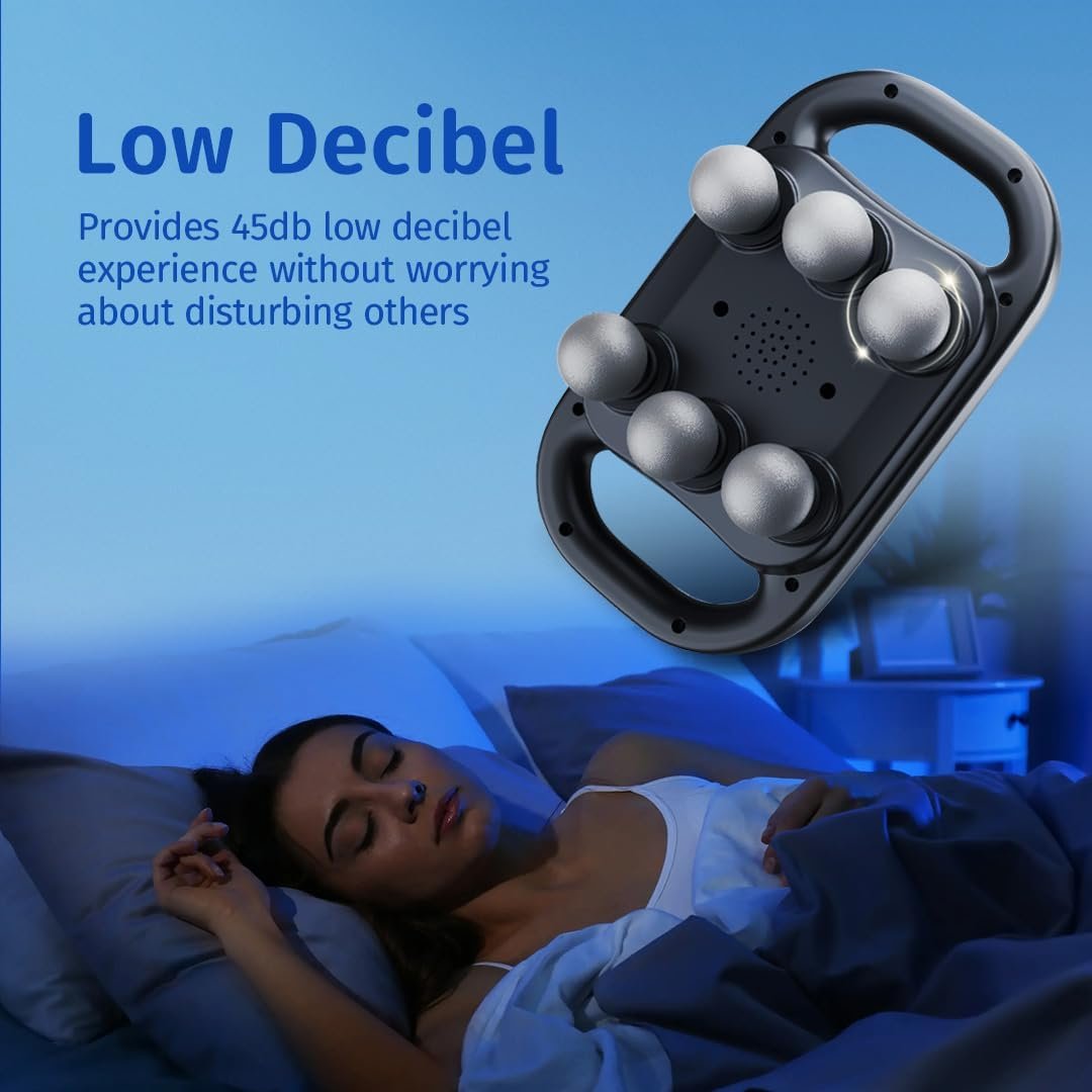 Massage Gun Percussion Electric Massager Gun Deep Tissue 6-Head Handheld Pulse Fascia Gun Tool Muscle Pain Relief for Back, Leg, Neck, Body for Families and Friends - Image 5