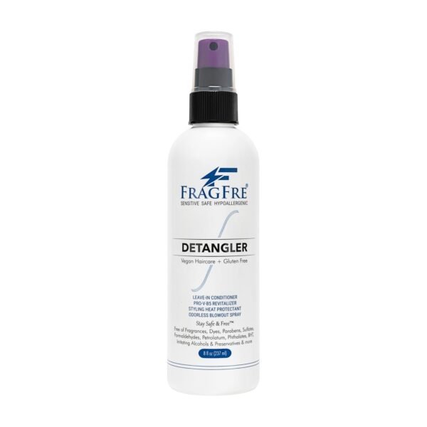 Hair Detangler Spray, 8 oz - Leave in Conditioner for Sensitive Skin and Scalp - Styling Heat Protectant Spray - Gluten Free Vegan Cruelty Free - Image 2