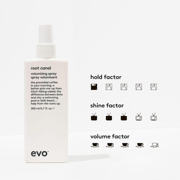 EVO Root Canal Volumizing Spray - Texture Boost Supports Roots Natural Thickening Lightweight Hair Styling Spray - Image 3