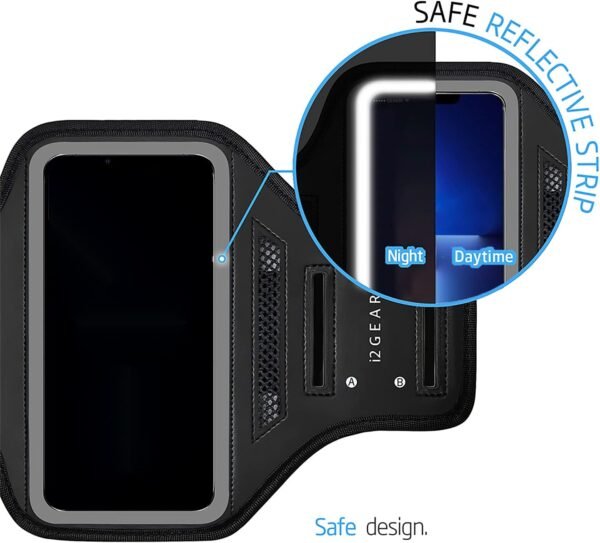 Running Exercise Armband for iPhone 16, 15, 14, 13, Pro and Galaxy S23, S22, S10, S9 with Card Holder [Retail] - Image 6