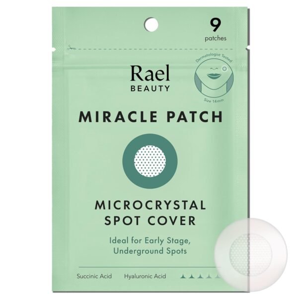 Rael Pimple Patches, Miracle Microcrystal Spot Cover - Hydrocolloid Acne Patch with Tea Tree Oil, Early Stage Zits and Blemish, Korean Skin Care, Vegan, Cruelty Free (9 Count) - Image 2