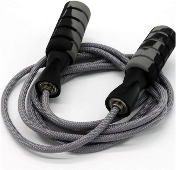 Jump Rope, Professional Weighted Cotton Jump Rope Workout, Adjustable Tangle-Free with Ball Bearings Exerciser Jump Ropes for Cardio, Endurance Training, Fitness Workouts, Jumping Exercise - Image 2