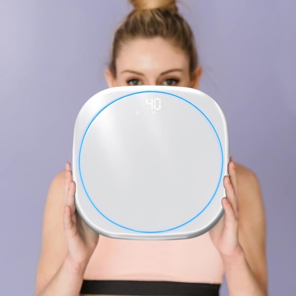 SugarLee Bathroom Scale, Digital Bathroom Smart Scale for Body Weight, Smart Scale with Precise and Clear Large LCD Display, LED Light Scale, 500 LB - Image 9