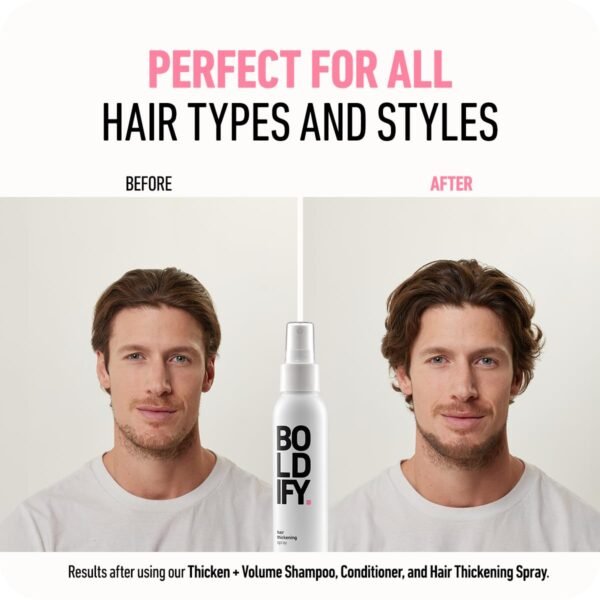 BOLDIFY Hair Thickening Spray | Volumizing and Texturizing Product for Lush, Fuller Hair | Stylist Recommended Hair Volumizer - 4 ounces - Image 7