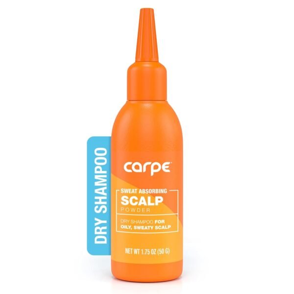 Carpe NEW, LARGER Sweat Absorbing Scalp Powder - Non Aerosol Dry Shampoo for Women & Men - Residue Free Oily Hair Treatment - Use Between Washes - Image 2