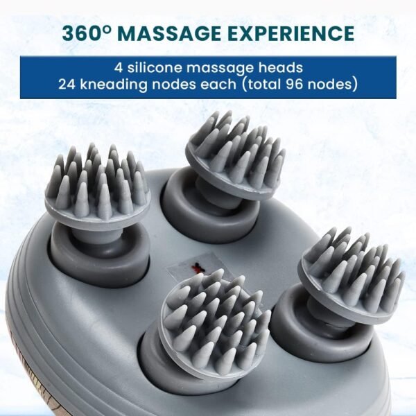 EILISON Cordless Hair Scalp Massager- Electric Head Massager with Kneading Massage, IPX-6 Waterproof Handheld Portable Head Scratcher Massager for Hair Growth, Deep Clean & Stress Relax - Image 3