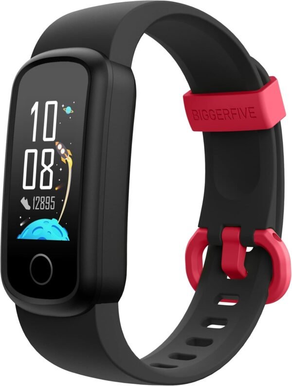 BIGGERFIVE Vigor Kids Fitness Tracker for Girls Boys Ages 5-15, Kids Watch with IP68 Waterproof, Pedometer, Kids Activity Tracker with Heart Rate Sleep Monitor, Calorie Step Counter Watch - Image 2