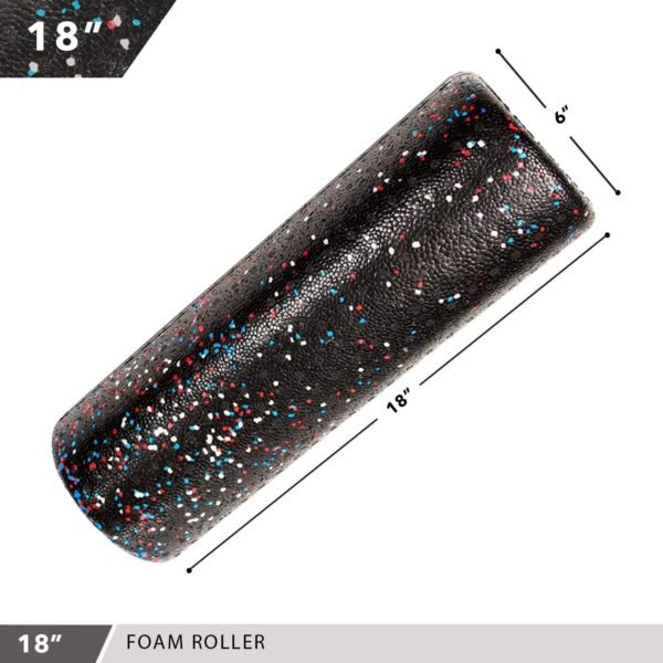 Day 1 Fitness High-Density Round Foam Rollers - 4 Size and 8 Color Options - Massage Rollers for Stretching, Deep Tissue and Myofascial Release - Image 4