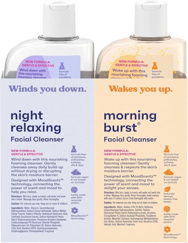 Clean & Clear 2-Pack Oil-Free Facial Cleansers with Citrus Scent, Morning Burst and Night Relaxing, 16 oz - Image 11