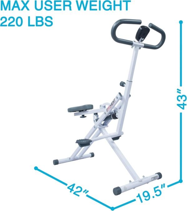EFITMENT Rower-Ride Squat Machines for Home Exercise Trainer Total Body Abs and Glutes Butt Assist Db Method Upright Workout Rowing Machine - SA022 - Image 10