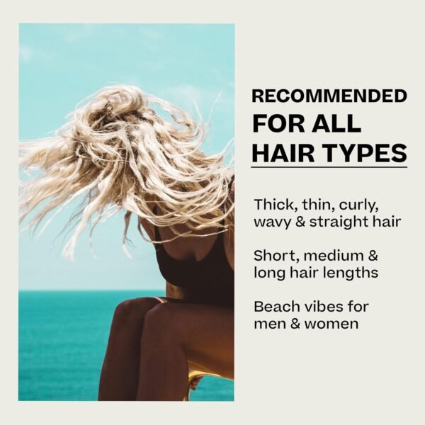 Byrd Sea Salt Surfspray, Salty Coconut Scent, Texturizing and Volumizing Mist for Hydrated, Shiny Surfer Hair, Safe for All Hair Types, 8 Fl Oz - Image 3