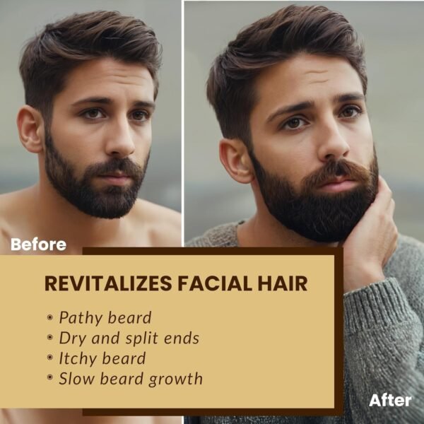 Beard Care Gifts for Men: Beard Growth Kit w/ All-Natural Ingredients - Beard Oil, Beard Balm and Beard Growth Spray - Beard Kit for Men Grooming and Care ,Ideal Gifts for Him Husband Boyfriend or Dad - Image 6