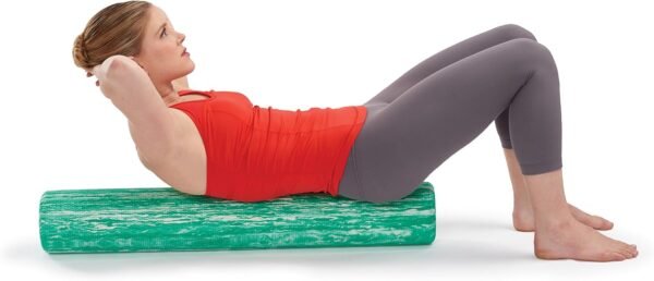 OPTP PRO-ROLLER Standard Density Foam Roller - Durable Roller for Back Massage, Deep Tissue Foam Roller Exercises, Stretching, Fitness, Yoga and Pilates - 36 Inches by 6 Inches, Green - Image 3