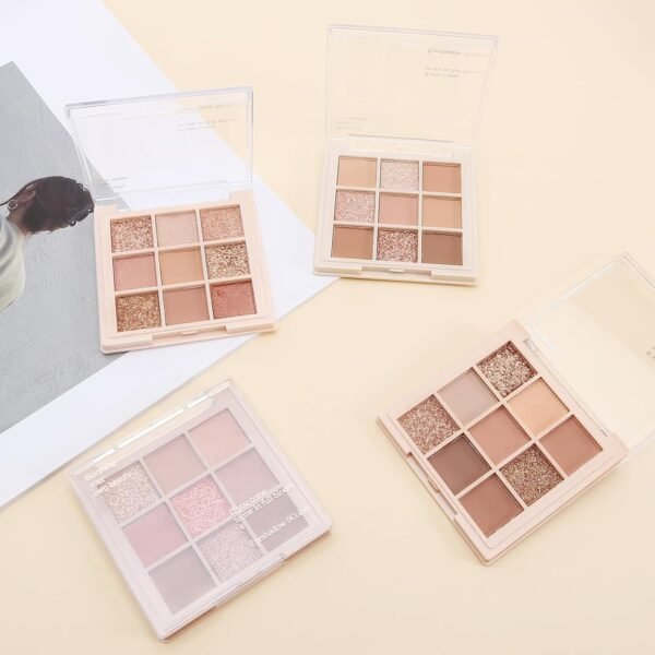 Boobeen Nude Eyeshadow Palette - Matte and Shimmer Makeup, Highly Pigmented Creamy Eye Shadow Powder, Create a Neutral Eye Look, Long Wearing - Image 7
