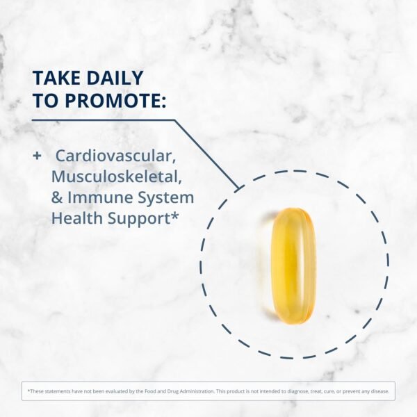 Metagenics OmegaGenics Fish Oil EPA-DHA 1000 - Omega-3 Fish Oil Supplement - for Heart Health, Musculoskeletal Health & Immune System Health* - with DHA & EPA - 120 Softgels - Image 6
