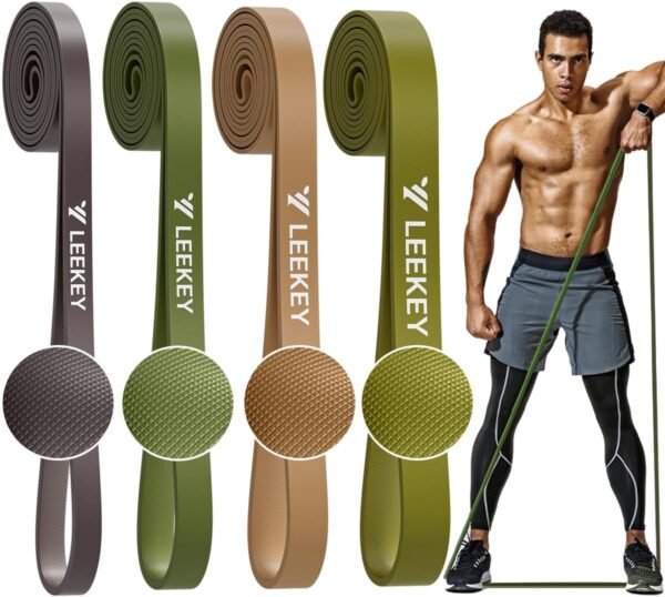 LEEKEY Resistance Bands, Exercise Bands Pull Up Assist Bands - Workout Bands Set - Bands for Working Out,Band for Men and Women Fitness Training, Physical Therapy,Home Workouts - Image 2