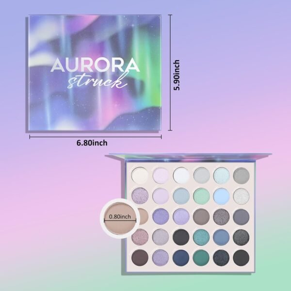 Eyeshadow Palette 30 Pigmented Matte Shimmer Eye Shadow Makeup Palette Glitter Long Lasting Waterproof - Image 5