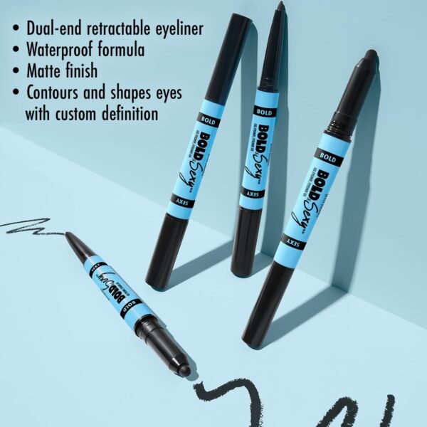 Black Radiance Bold & Sexy Gel Eyeliner,Waterproof Dual-Ended Retractable, Buildable & Blendable Smudge-Proof Smooth Matte Finish, Cruelty-Free & Vegan- After Hours - Image 3