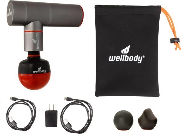 Deep Tissue Massage Gun with Heat | Gun Massager with Heat Ball Technology | 4 Speed Options Massage Guns | Portable Massage gun | Handheld Massage Gun & Travel Massage Gun for Muscle Relief - Pepper - Image 6