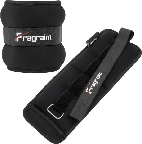 Fragraim Ankle Weights for Women Men Kids 1/2/3/4/6/8/10 LBS 1 Pair Leg Arm Wrist Weights with Adjustable Strap for Running, Walking, Pilates, Gymnastics, Aerobics, Physical Therapy - Image 2