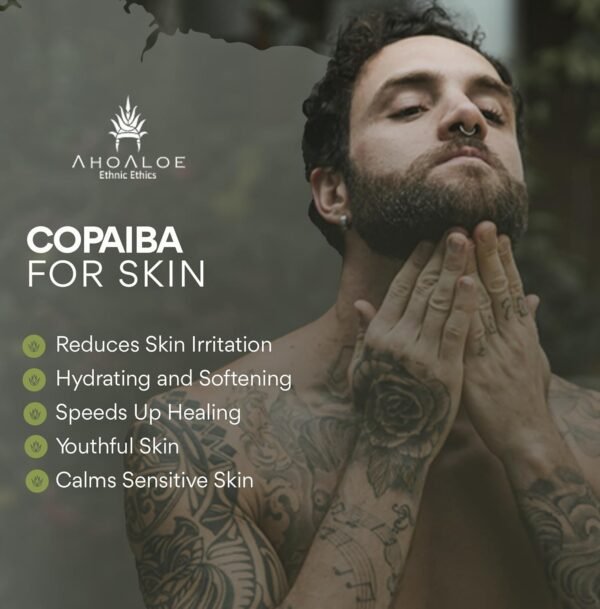 AHOALOE Brazilian Aloe Vera Gel - Multipurpose Moisturizing Natural Gel with Copaiba, Castor Oil and Fresh Mint and Natural for Face, Skin and Hair - After Sun Care, Sunburn Relief 8.4oz - Image 6