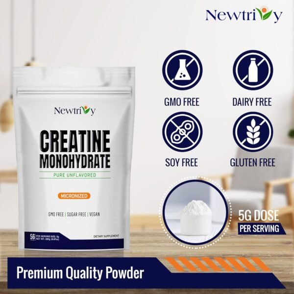 Creatine Monohydrate,Micronized, Pure,Unflavored,280g (9.8oz) - Image 7