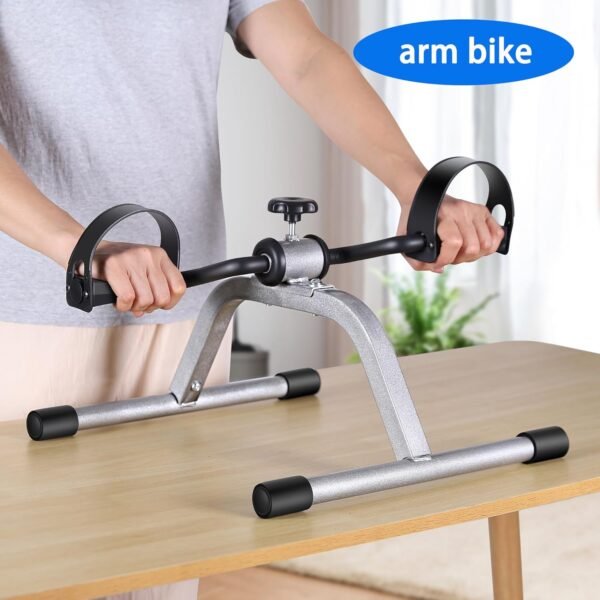 Pedal Exercise Mini Exercise Bike for Leg and Arm Recovery Exercise Lightweight and Portable Floor Bike - Image 4
