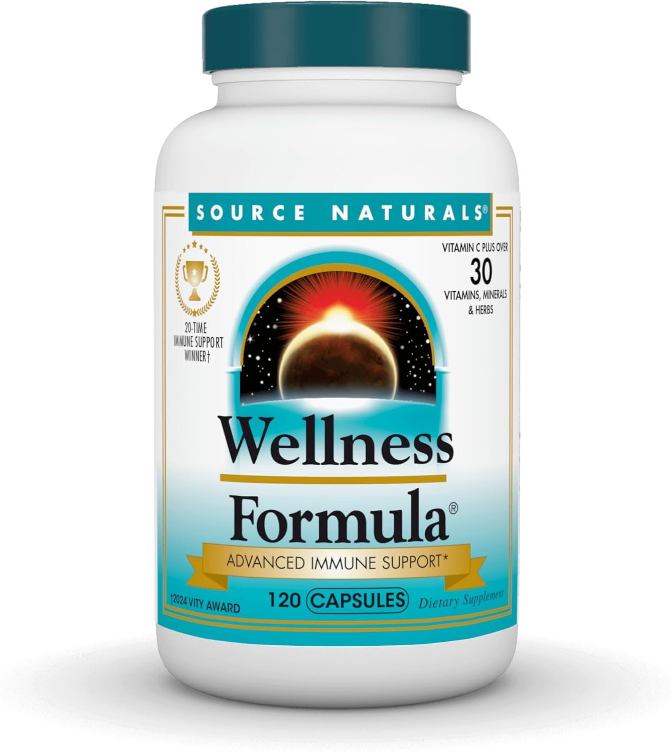 Source Naturals Wellness Formula Bio-Aligned Vitamins & Herbal Defense for Advanced Immune Support* - Dietary Supplement & Immunity Booster - 120 Capsules - Image 2