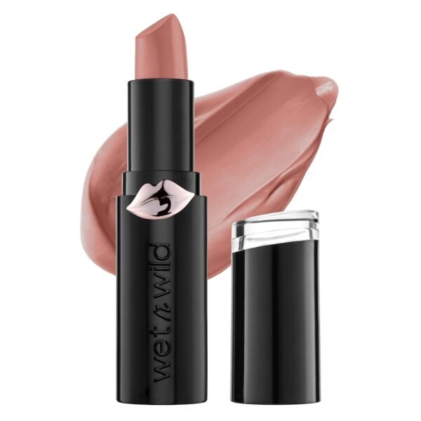 wet n wild Mega Last Matte Lip Color, Semi Matte Hyaluronic Acid Infused, Long Lasting Full Coverage for a Nourishing Pout, Cruelty-Free & Vegan - Bare it All - Image 2