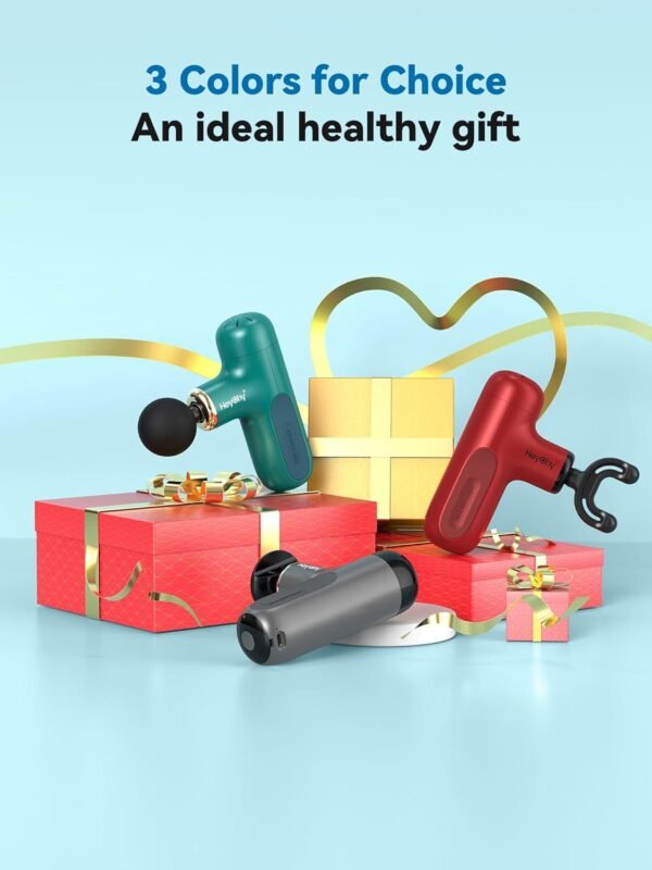 Super Mini Massage Gun, Percussion Deep Tissues Muscle Massager, Compact Sports Travel Massage Gun, Portable Handheld Massager for Office Gifts for Her, Home, Athletes - Image 7
