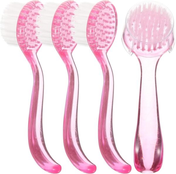 Artibetter 4PCS Face Cleaning Brush with Cap Pore Scrub Facial Exfoliator Cleaner - Image 4
