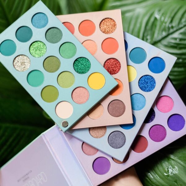 60 Colors Eyeshadow Palette, 4 in1 Color Board Makeup Palette Set Highly Pigmented Glitter Metallic Matte Shimmer Natural Ultra Eye Shadow Powder Easy to Blend - Image 4