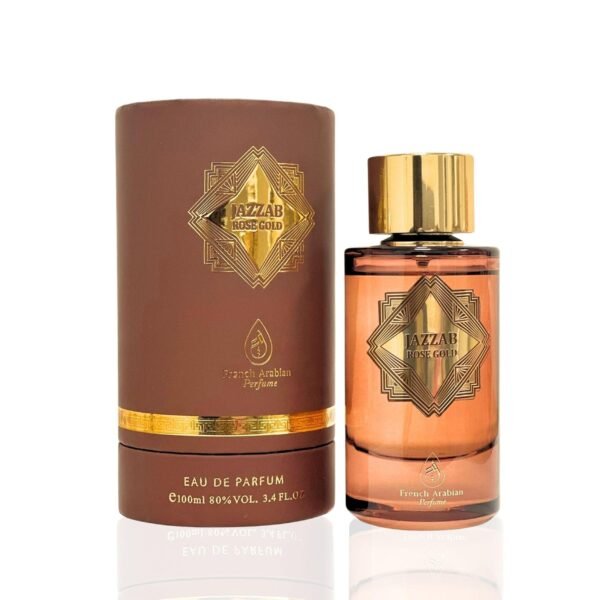 Jazzab Rose Gold Arab Perfume 100ml –Rose Woody Amber Oud Perfume For Her Eau De Parfum 100ml Fresh Scent Spray for Women - Image 2