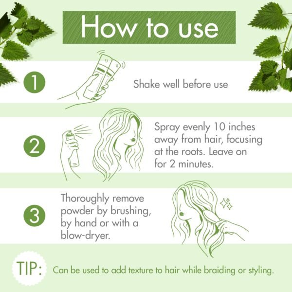 Klorane Dry Shampoo with Nettle for Oily Hair and Scalp, Regulates Oil Production, Paraben & Sulfate-Free - Image 5