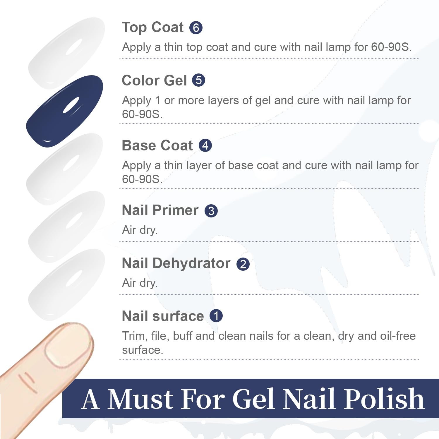 JODSONE 15ML Nail Primer Base Coat Top Coat Glossy Quick Drying Durable DIY Nail Art Design Long Lasting Gift - Image 5