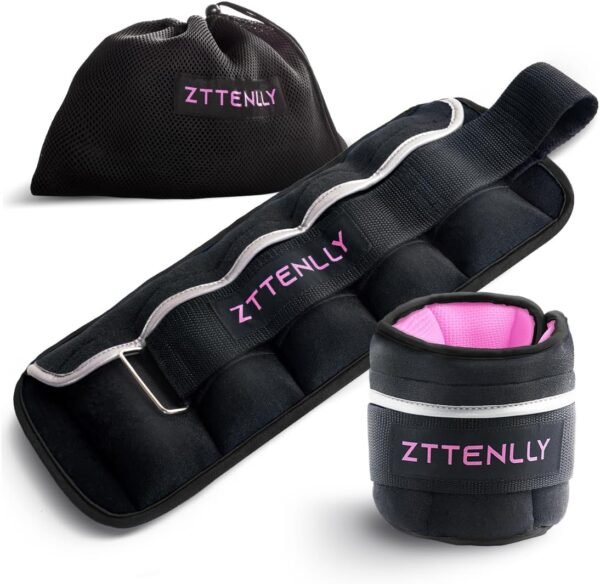 5/10/15/18/20lbs Pair Adjustable Ankle Weights with Carry Bag Sets for Women Men Kids To Running, Walking, Fitness Training, Yoga, - Image 2