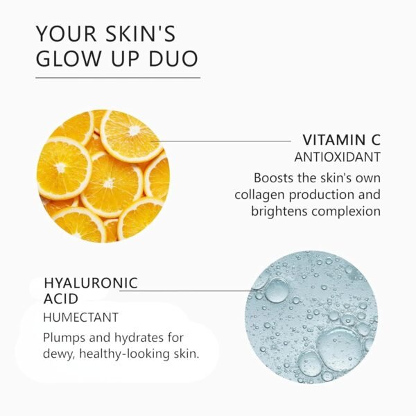 Asterwood Vitamin C Face Serum - with Hyaluronic Acid - Smoothing, Hydrating, Stimulates Collagen Production - Fragrance-Free - 1 Fl Oz - Image 4