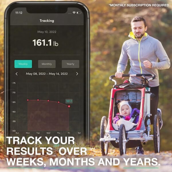 Korescale Gen2 Digital Smart Scale with BMI, Body Fat, Muscle Mass, Weight | Highly Accurate Bathroom Scales, Bluetooth Composition Analyzer | Compatible with KoreHealth, Apple Health App (Black) - Image 4