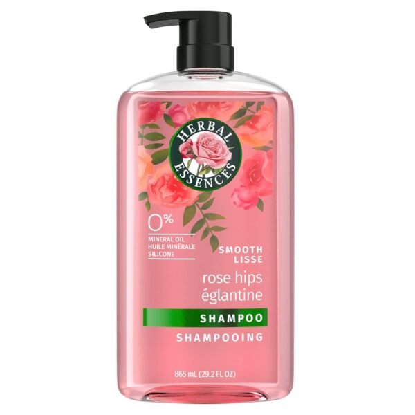 Herbal Essences Rose Hips Shampoo - Smooth, Shiny Hair with Vitamin E & Jojoba, Safe for Color Treated Hair, Floral Scent, Cruelty-Free, Dermatologist-Tested, 29.2 Fl Oz - Image 2