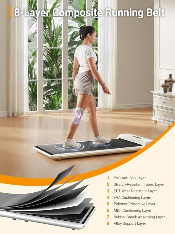 WALKINGPAD C2 Folding Walking Pad, Under Desk Treadmill for Home/Office, Portable Walking Treadmill Ultra Slim Walking Jogging Machine Remote Control LED Display - Image 7