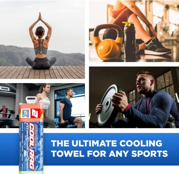 Cool RAG Extreme Cooling Towel for Heat Relief - PVA Cooling Towel for Workout, Gym, Running and for Other Outdoor Sports - Cooling Rag for Neck - Cool Towel for Quick Cooling - Image 5