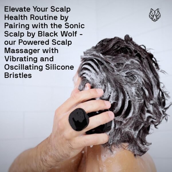 Black Wolf Everyday Men’s Shampoo & Conditioner Set, 12 Fl Oz - Charcoal Powder Cleanses Scalp and Fights Dirty & Greasy Hair - Thick & Rich Lather Daily Shampoo and Conditioner - For All Hair Types - Image 7