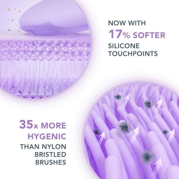 FOREO Deep & Gentle LUNA 4 Sensitive Bundle - Facial Cleansing Brush for Sensitive Skin + LUNA Micro-Foam Face Cleanser 2.0, 3.4 oz - Deep Cleansing and Firming Silicone Face Massager Beauty Set - Image 5