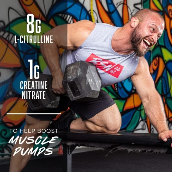 BSN N.O.-XPLODE Vaso Pre Workout Powder with 8g of L-Citrulline and 3.2g Beta-Alanine and Energy, Flavor: Cherry Bomb, 24 Servings - Image 6