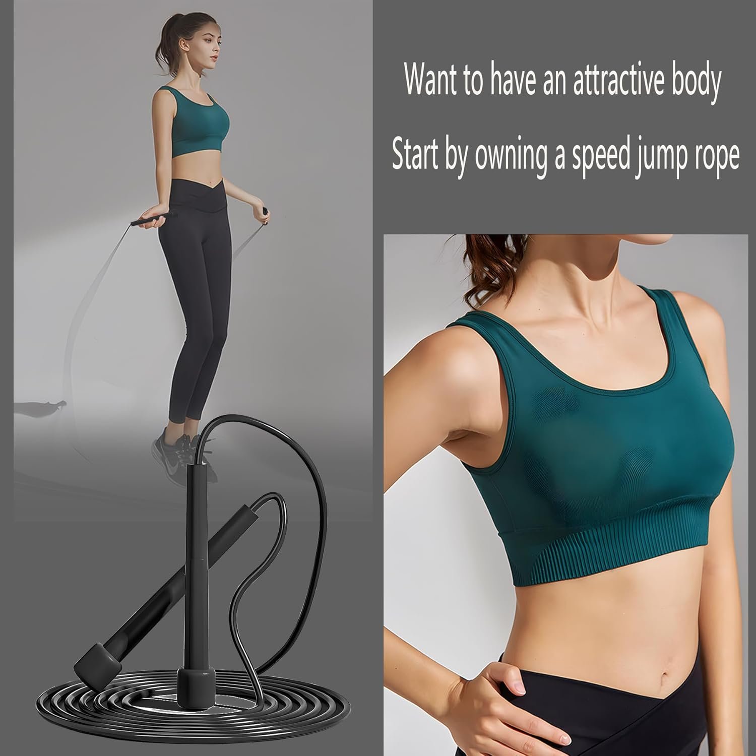 Jump Rope, Adjustable Kids Jump Rope Set, Tangle Free Skipping Rope, Lightweight Jump Ropes for Fitness, 9.2ft Pvc Jump Rope for Kids 8-12, Women, Men - Jumping Rope for Workout - Image 10