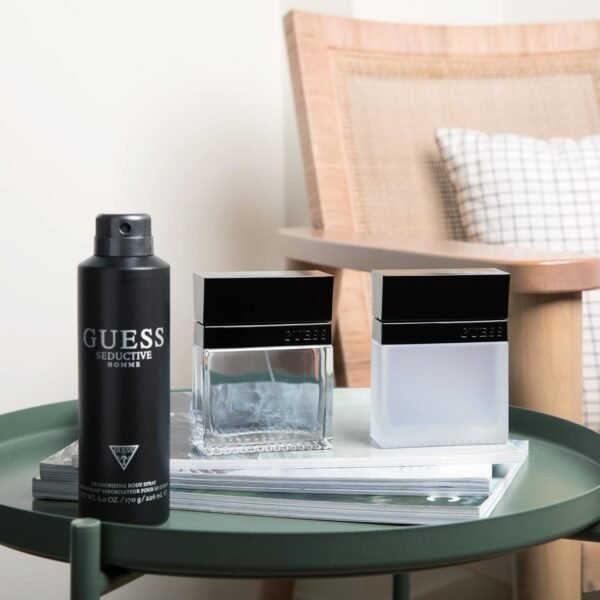 Guess Seductive Men / Homme Eau de Toilette 4 Piece Gift Set - Cologne Spray 3.4 Fl. Oz., Deodorizing Body Spray 6.0 Oz., Shower Gel 3.4 Fl. Oz., & Pouch - Image 4