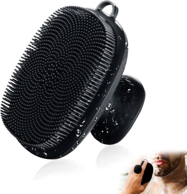 VWMYQ Face Scrubber, Silicone Face Scrubber for Men, Facial Cleansing Brush Silicone Face Wash Brush Manual Waterproof Cleansing Skin Care Face Brushes for Cleansing and Exfoliating - Image 2