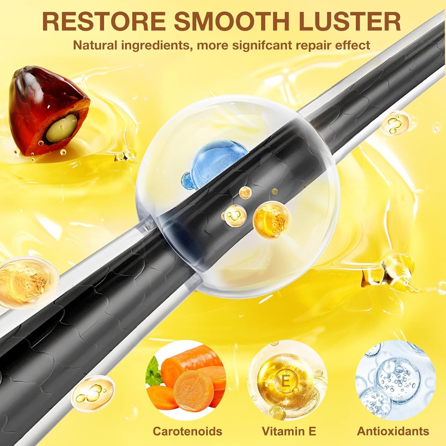 Raw Batana Oil for Hair Growth, Pure Unrefined and Organic Dr. Sebi Hair Growth Oil from Honduras, Batana Hair Growth Oil for Repairs Damaged Hair & Prevent Hair Loss (1pcs) - Image 8