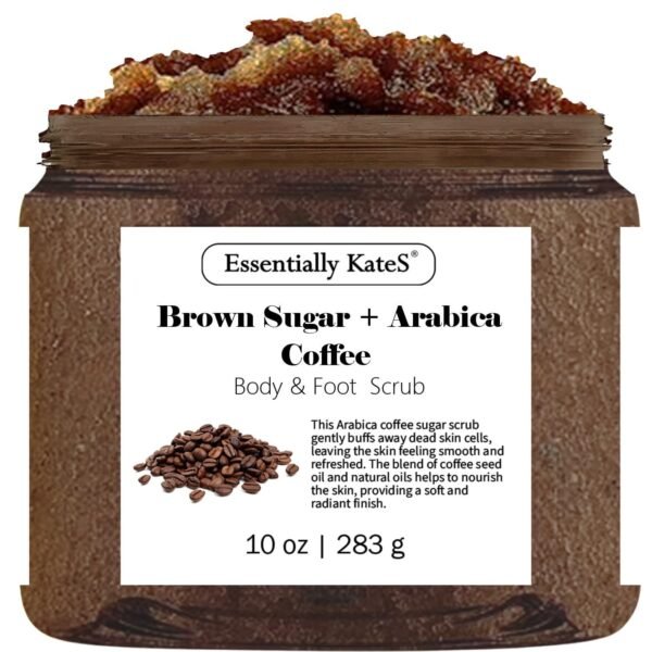 Brown Sugar + Arabica Coffee Body & Foot Scrub 10 oz - Image 2
